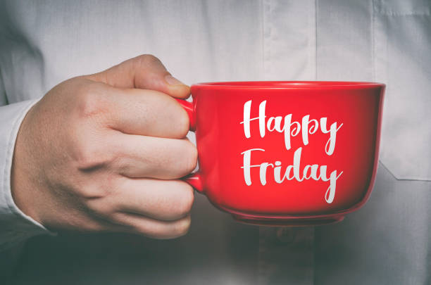 Happy Friday Happy Friday. Motivational quote about Friday and weekend. happy friday stock pictures, royalty-free photos & images