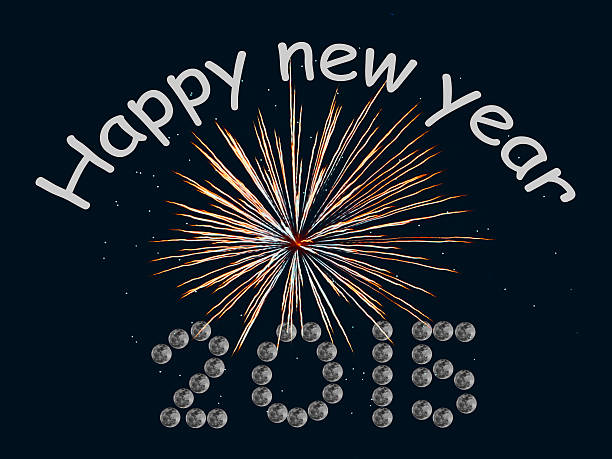 Happy new year 2015 stock photo