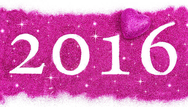 Happy new year 2016 Happy new year 2016 written with pink glitters happy new year card 2016 stock pictures, royalty-free photos & images