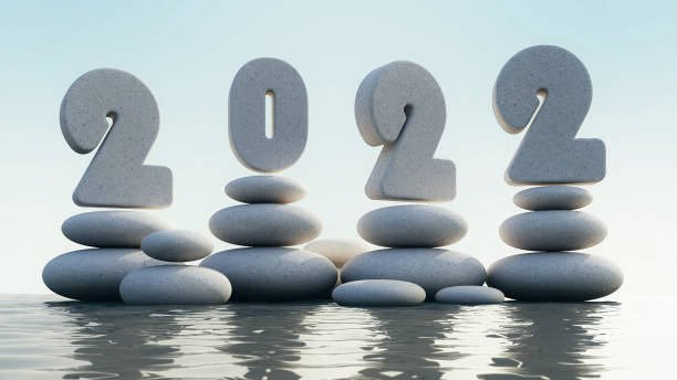 Happy New Year 2022 stock photo