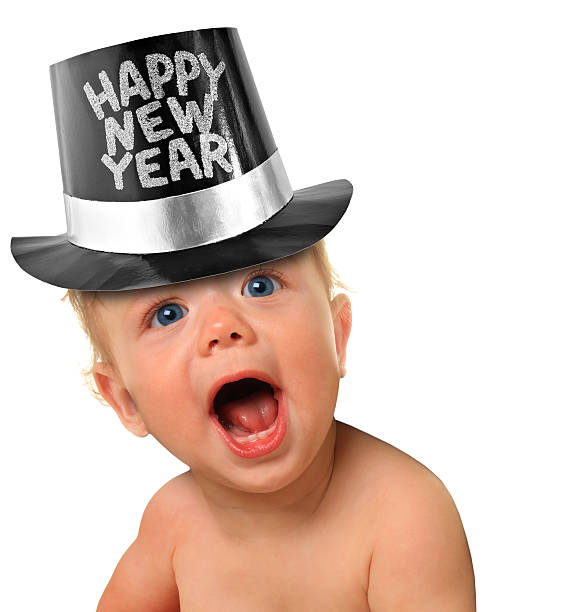 Happy New Year Baby stock photo