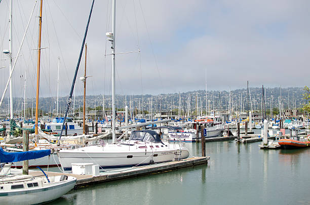Harbor in the Bay Area stock photo