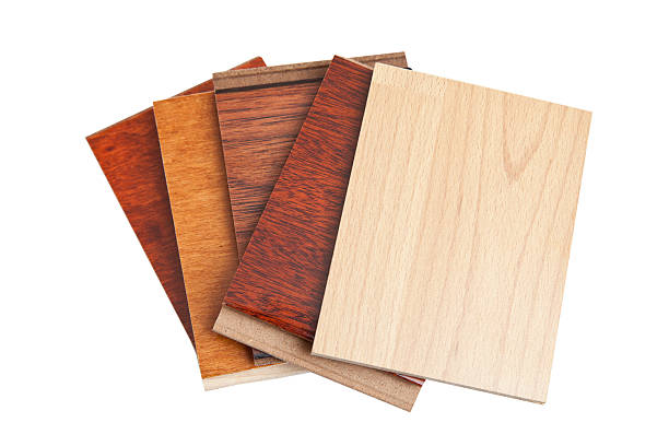 hardwood flooring samples stock photo