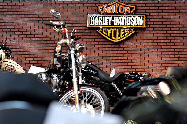 Harley Davidson logo stock photo