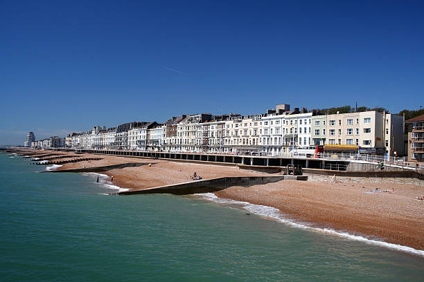 Hastings in East Sussex, England stock photo