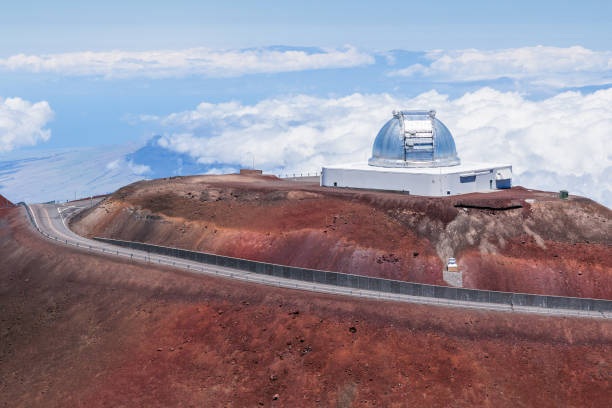 Hawaii, Mauna Kea. Mauna Kea observatory, Big Island, Hawaii. observatory stock pictures, royalty-free photos & images