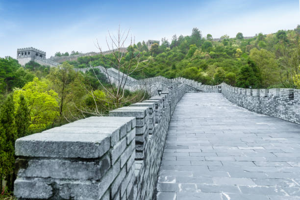 hdr image from the great wall in china hdr image from the great wall in china mutianyu stock pictures, royalty-free photos & images