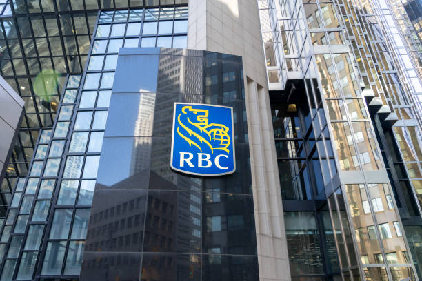 RBC (Royal Bank of Canada) headquarters at Toronto’s financial district. stock photo