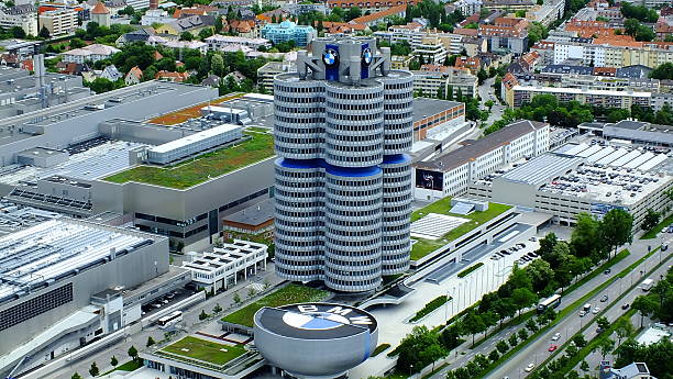 BMW headquarters stock photo