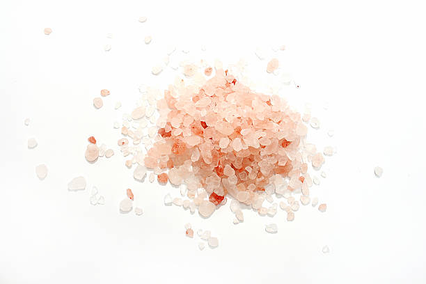 Healthiest substance on earth - Pink Himalayan salt stock photo