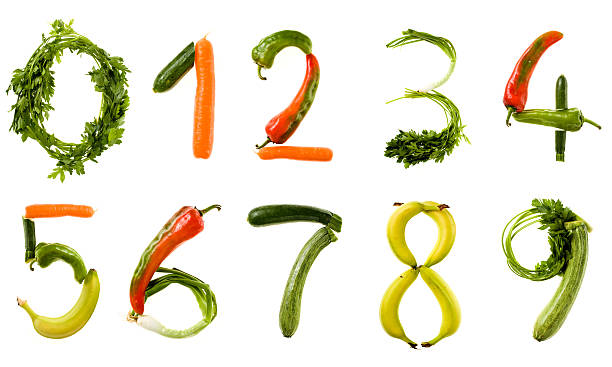 XXL Healthy Food Alphabet stock photo