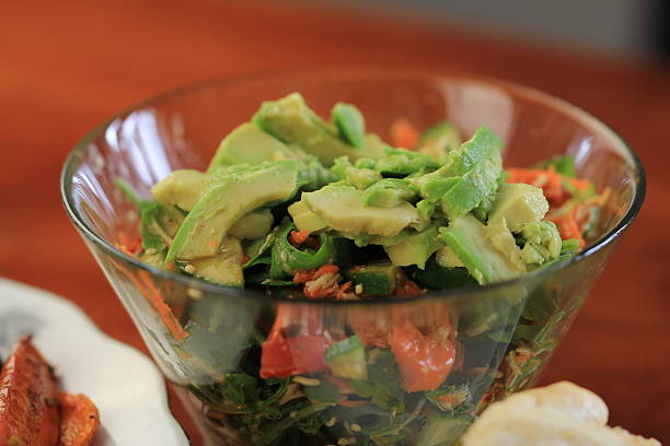 Healthy Looking Green Salad stock photo