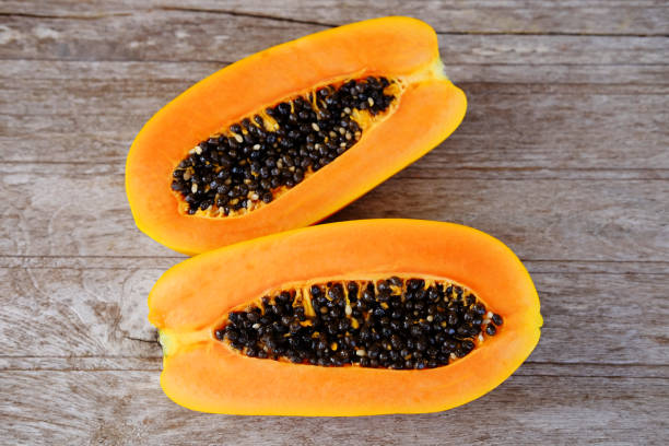 Healthy of papaya. stock photo