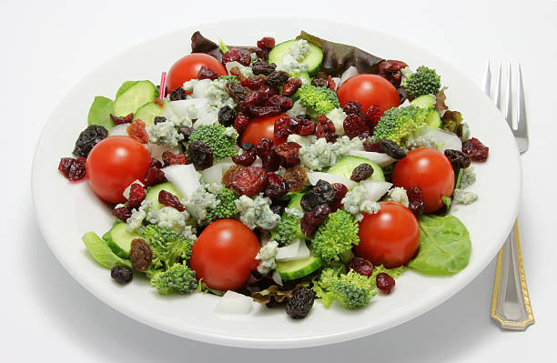 Healthy Organic Summer Salad stock photo