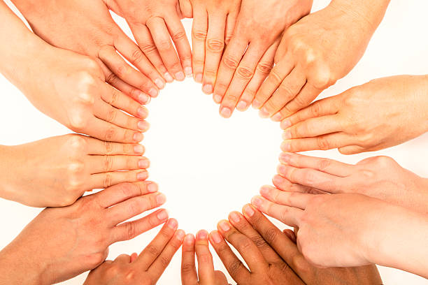 Heart Shape with human fingers Heart shape with human fingers... medium group of objects stock pictures, royalty-free photos & images