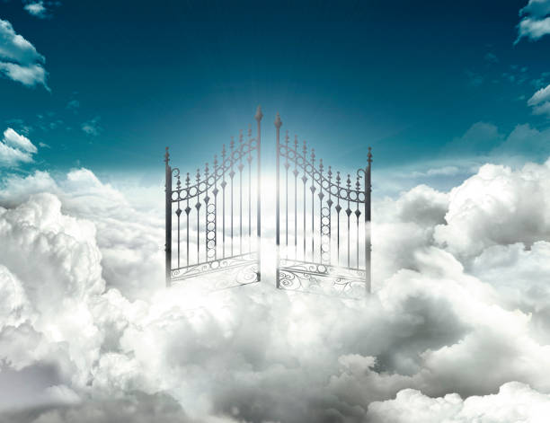Heaven gate hope through the gate in heaven gate stock pictures, royalty-free photos & images