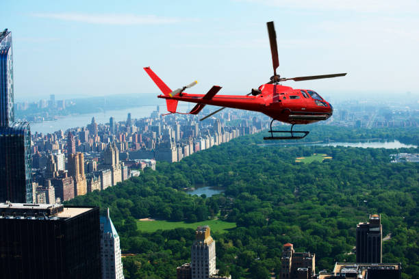 센트럴 파크, 맨해튼, 뉴욕 시티 이상의 헬기 투어