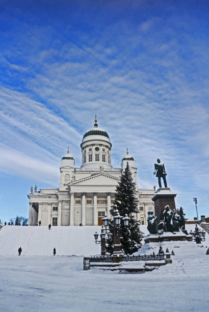 Helsinki Cathedral Cathedral, Finland stock photo