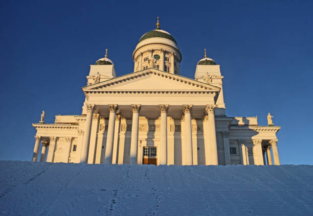 Helsinki Oodi Library, Finland stock photo