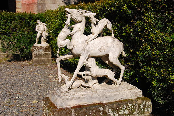 Herculaneum Statues stock photo