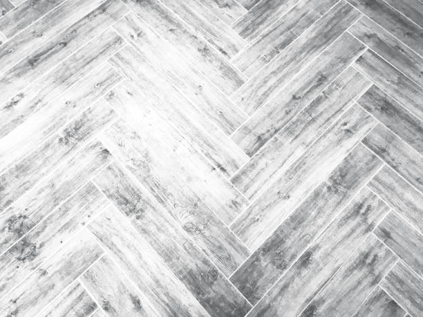Herringbone Background whitewashed herringbone black and white pattern wall shiplap stock pictures, royalty-free photos & images