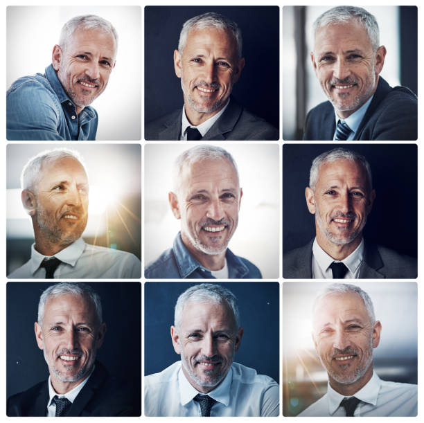 He's a Jack of all trades Composite shot of a mature businessman smiling confidently same person different outfits stock pictures, royalty-free photos & images