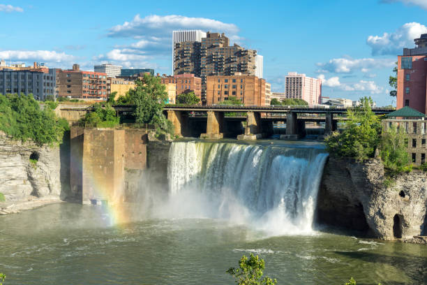 High Falls, Rochester New York stock photo