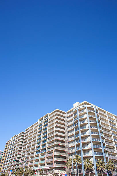 High-rise apartment stock photo