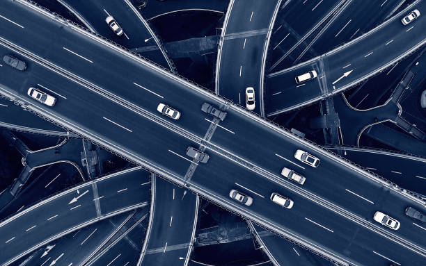 Highway SHanghai Aerial highway junction overpass road stock pictures, royalty-free photos & images