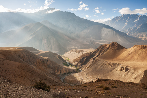 Mountainous Himalayan landscape, Annapurna conservation area, Lower Mustang region, Nepal