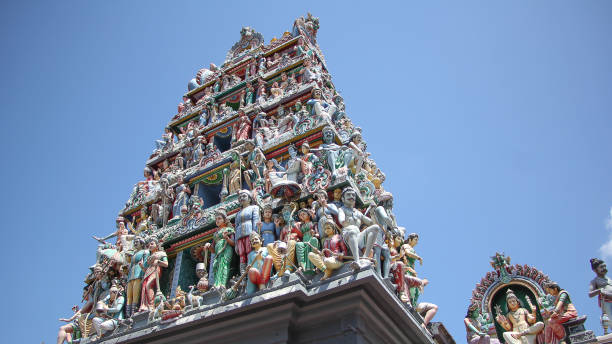 Hindu Sculpture at Sri Mariamman Temple This is a picture of Hindu Sculpture at Sri Mariamman Temple mariam usman stock pictures, royalty-free photos & images