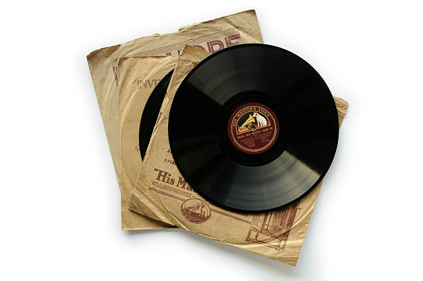 His Master's Voice record and sleeves stock photo