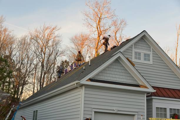 Hispanic Roofing Crew - II stock photo