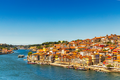 Historic architecture in downtown of Porto, North Region, Portugal