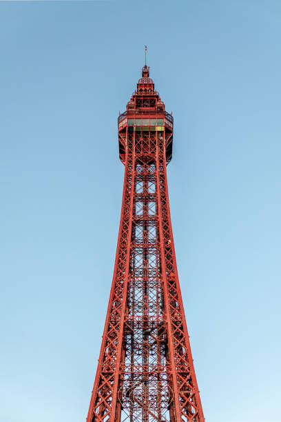 Historic Blackpool Tower detail in Blackpool, Lancashire Historic Blackpool Tower detail in Blackpool, Lancashire blackpool tower stock pictures, royalty-free photos & images