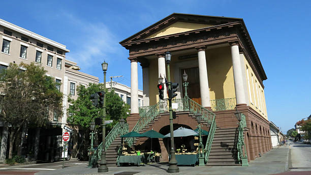 Historic Charleston City Market Place, South Carolina stock photo
