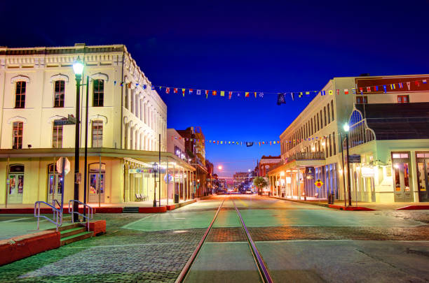 Historic Galveston, Texas stock photo