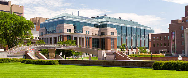 Historic Hasselmo Hall on University of Minnesota Campus stock photo