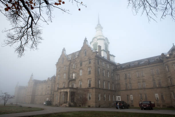 Historic mental hospital in Weston, Va (Trans-Allegheny Lunatic Asylum) stock photo