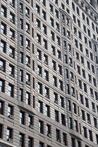 Historic skyscraper facade stock photo