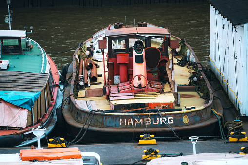 Historic Tugboat in Hamburg, Germany