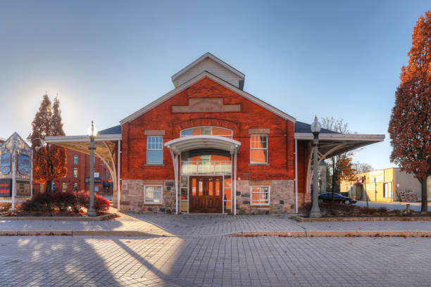Historic Woodstock Market Building in Woodstock, Ontario, Canada Historic Woodstock Market Building in Woodstock, Ontario, Canada. Currently houses Theatre Woodstock woodstock ontario stock pictures, royalty-free photos & images
