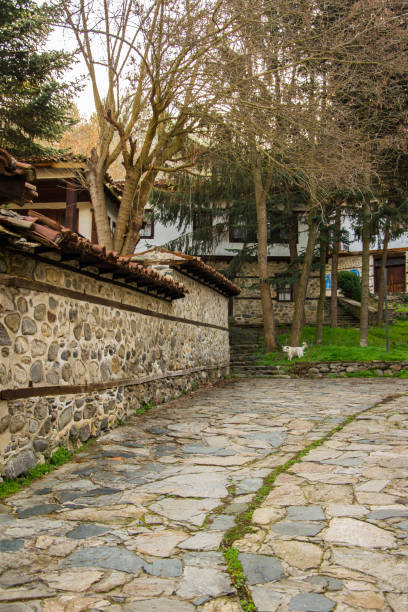 Historical architectural complex - the oldest quarter in Blagoevgrad, Bulgaria built - 17th and 18th centuries Historical architectural complex - the oldest quarter in Blagoevgrad, Bulgaria built - 17th and 18th centuries varosha cyprus stock pictures, royalty-free photos & images