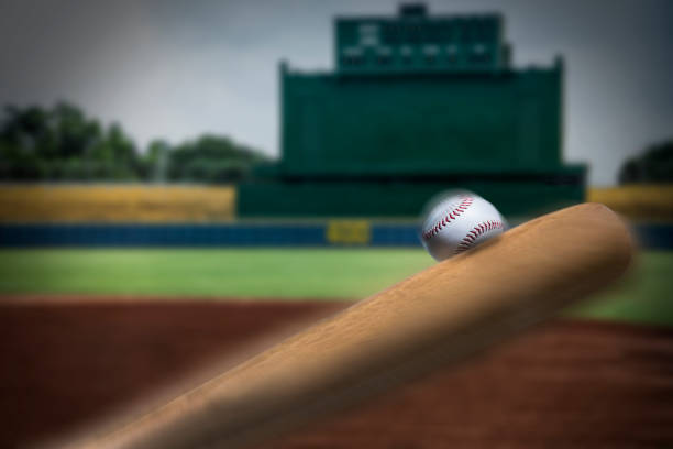 Hit the target baseball field, bat, success, home run, baseball home run stock pictures, royalty-free photos & images