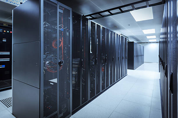 Hi-Tech Data Center stock photo