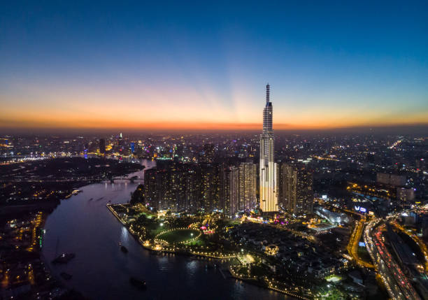 Ho Chi Minh City Skyline stock photo