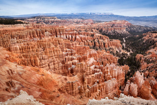 Hodoos landscape in Bryce Canyon, state Utah, traveling in USA stock photo