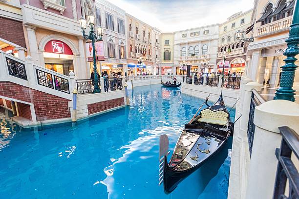 Holiday in Macao - The Venetian Taipa, Macau - February 4, 2015:  The Venetian Macao is a luxury hotel and casino resort in Macau owned by the American Las Vegas Sands company. the venetian macao stock pictures, royalty-free photos & images