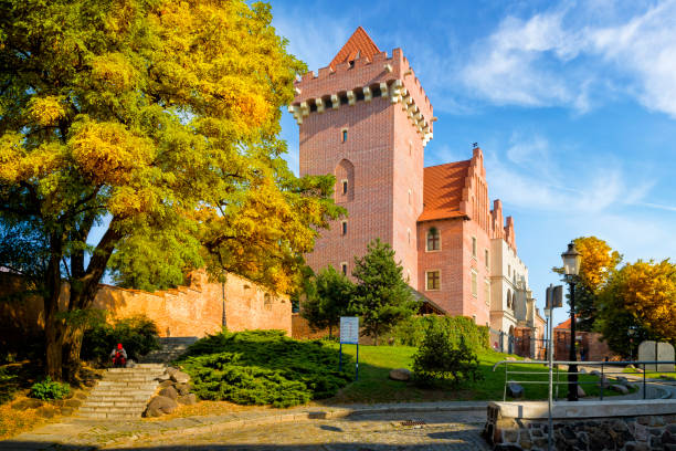 Holidays in Poland - Royal Castle in Poznan Poznan, Poland - September 22, 2020:The rebuilt Royal Castle in Poznań. The castle dates from the 13th century and today houses the Museum of Applied Arts poznan stock pictures, royalty-free photos & images