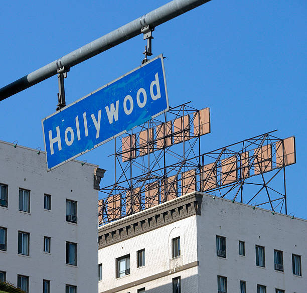 Hollywood Blvd Sign stock photo
